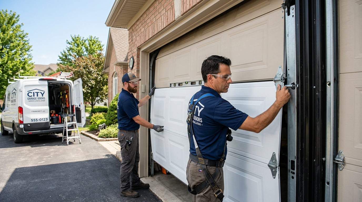 Garage door torsion spring replacement in Charlotte NC