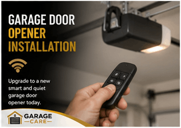 New garage door opener installation Charlotte NC