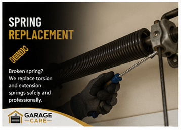 Garage door spring replacement Charlotte NC
