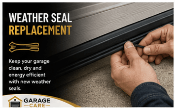 Garage door weather seal replacement Charlotte NC