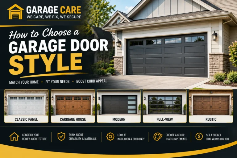 how to choose a garage door style