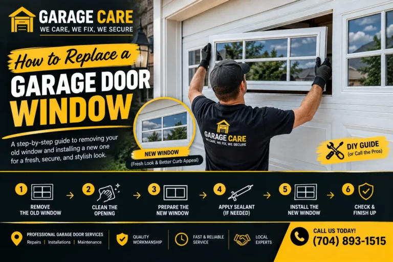 how to replace a garage door window