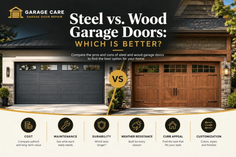 steel vs wood garage doors